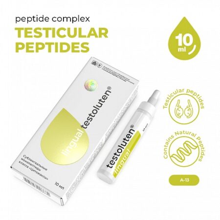 Testoluten Lingual – Male Reproductive Health Support | Khavinson Bioregulators Peptides