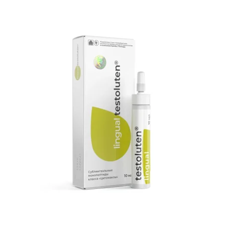 Testoluten Lingual – Male Reproductive Health Support | Khavinson Bioregulators Peptides