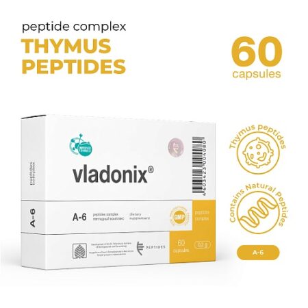 Vladonix A6 Peptide Supplement – Immune System Support (20/60 Capsules)